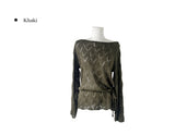 Dig Boat Neck Strap Off Mesh Knit