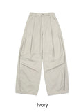 Lupen pintuck wide cotton pants