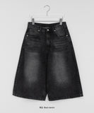 [unisex] Mitt Washing Bermuda Denim Pants