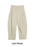 Harkin Pintuck Curved Cotton Pants