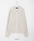 [unisex] Barum Hachi Collar Over Warmer Cardigan