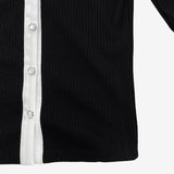 Orbi Color Matching Shirt Cardigan (Mini Strap Set)