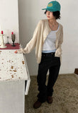 LINEN BLEND CARDIGAN