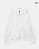 Huem Cut String Pocket Loose Fit Hooded Jumper
