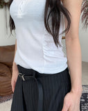 Lava shirring sleeveless