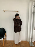 [unisex] Pikuyo printing brushed over hoodie