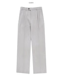 Rosy Two-Tuck Semi-Wide Slacks