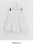 Galten shirring banding midi skirt