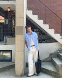 Port One Tuck Bio Cotton Slacks