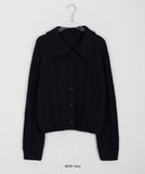 Lesa Cable Crop Collar Cardigan
