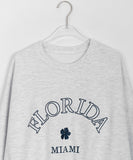 [unisex] Sitchi Florida Lettering Over Sweatshirt