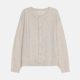Ropi Punched Linen Knit Cardigan