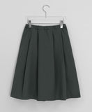 Momallo Pintuck Banding Midi Skirt