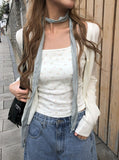Theco Round Button Knit Cardigan