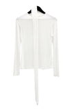 Scarf Round Slim Long Sleeve Tee