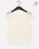 Beool summer see-through wool cap sleeve short-sleeved knitwear