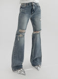 Refell Damage Bootcut Denim