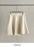 Roku flared knit mini skirt