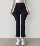 Non-fade 2Button 4Season Span Slim Fit Straight Denim Pants