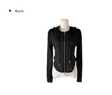 Bato See-through Feminine Hood Zip-Up