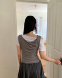 Hoen Drape One Off-Shoulder Sleeveless T-Shirt