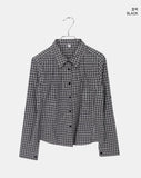 Bush Check Collar Slim Fit Long Sleeve Shirt