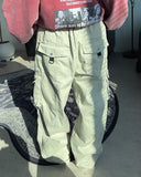 Elden diagonal zipper cargo pants