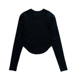 ROUND SLIM SLEEVE T