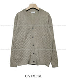 Louis cable V-neck cardigan
