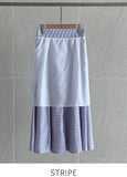 Feud Flared Banding Long Skirt