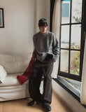 Polup Wool Slit Button Knit