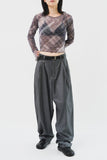 Pan Herringbone Striped Trousers