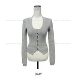 Krappy Halter Sleeveless Cardigan
