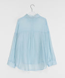 Lisons Summer Color See-through Long Sleeve Shirt