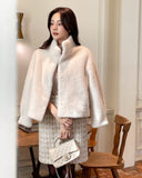 Berel High-Neck Eco Fur Mink Jacket