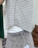 Monita Check Crop Shirt