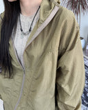 Kib Waterproof Shirring Wind Jacket