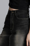 Stitch Brush Denim Skirt