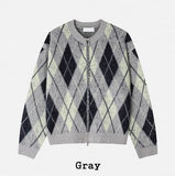 Cood Argyle Mohair Cardigan