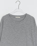 Moibe Plain Slit Shibori Long Sleeve Tee