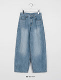 Plty Cat Washing Wide Denim Pants