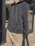 Daford color matching knit hoodie