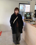 Hoban Quilted Boucle Wool High-Neck Half Coat