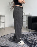 LaPette American Flag Patch Cotton Pants