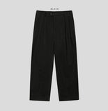 Less two-tuck cotton wide pants