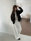 Beck Cut Line Wide Cotton Pants