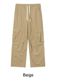 Miel Pintuck Nylon Cargo Pants