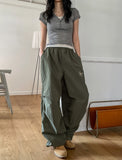 Star Patch Parachute Nylon Pants
