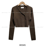 Hari unbalanced crop knit