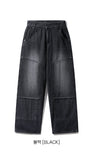 Double Block Denim Pants